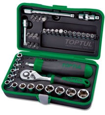 Mynd af 41 hluta toppl, & bitasett 1/4"